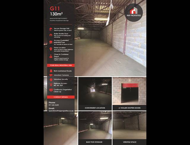 Industrial property to rent in HERIOTDALE